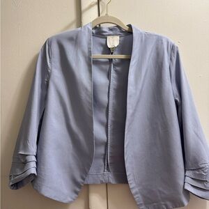 Joie Light Blue Open Front Blazer,Jacket